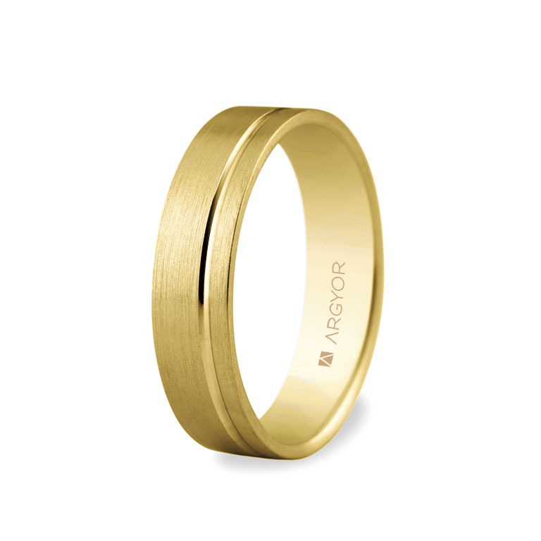 ALIANZA DE BODA ORO 18K PLANA DE 5MM CONFORT