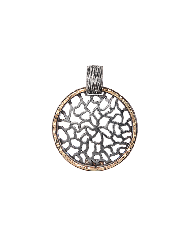 COLGANTE CALADO PLATA Y ORO