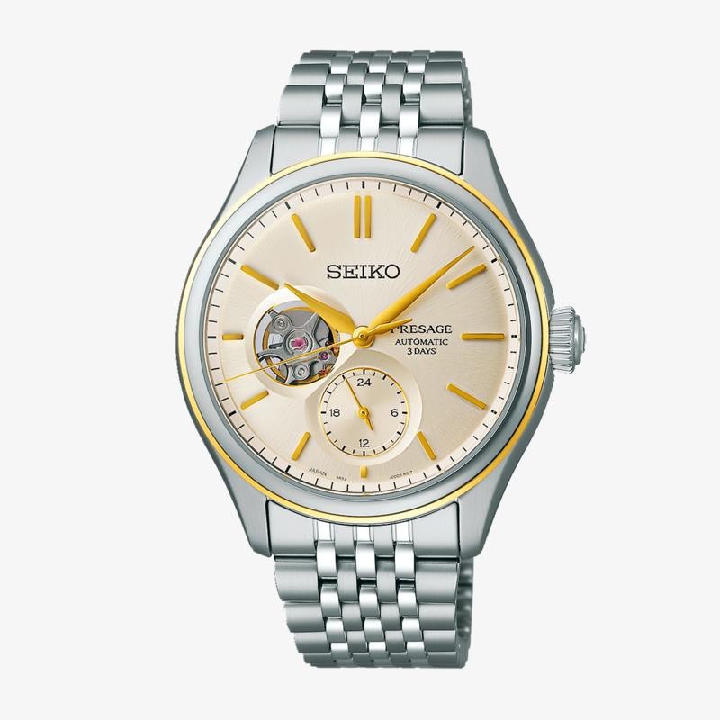 SEIKO PRESAGE CLASSIC SERIES SKELETON BICOLOR